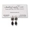 JewelrySupply Self-Adhesive Earring Card Adapter 1x1 (Package of 100)